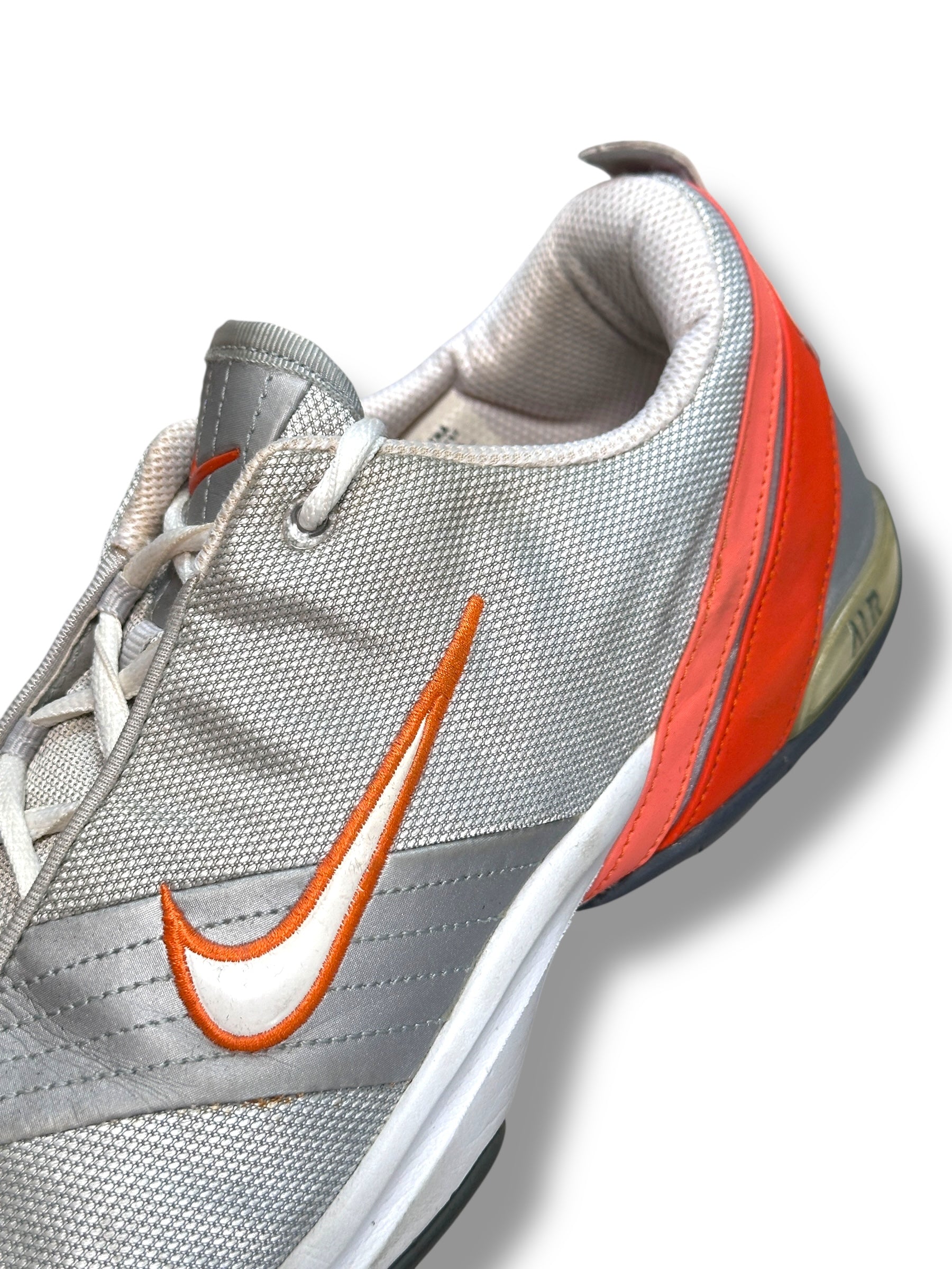 2005 Nike Air 310218-101 Silver/Orange | Herren US 8.5 (EU 42.5)