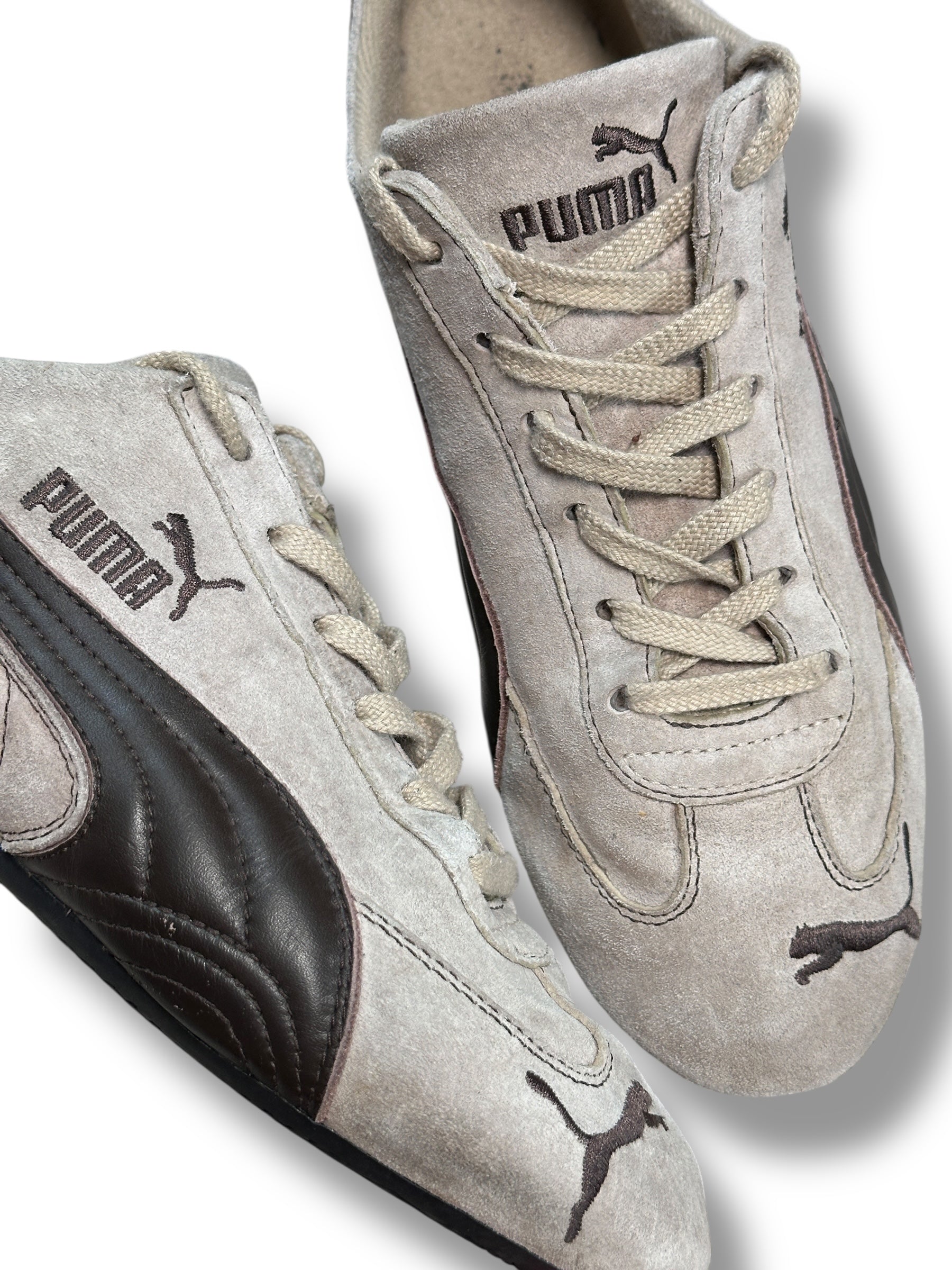 Y2K Puma Speedcat Braun/Greige Vintage Sneaker | Herren EU 44