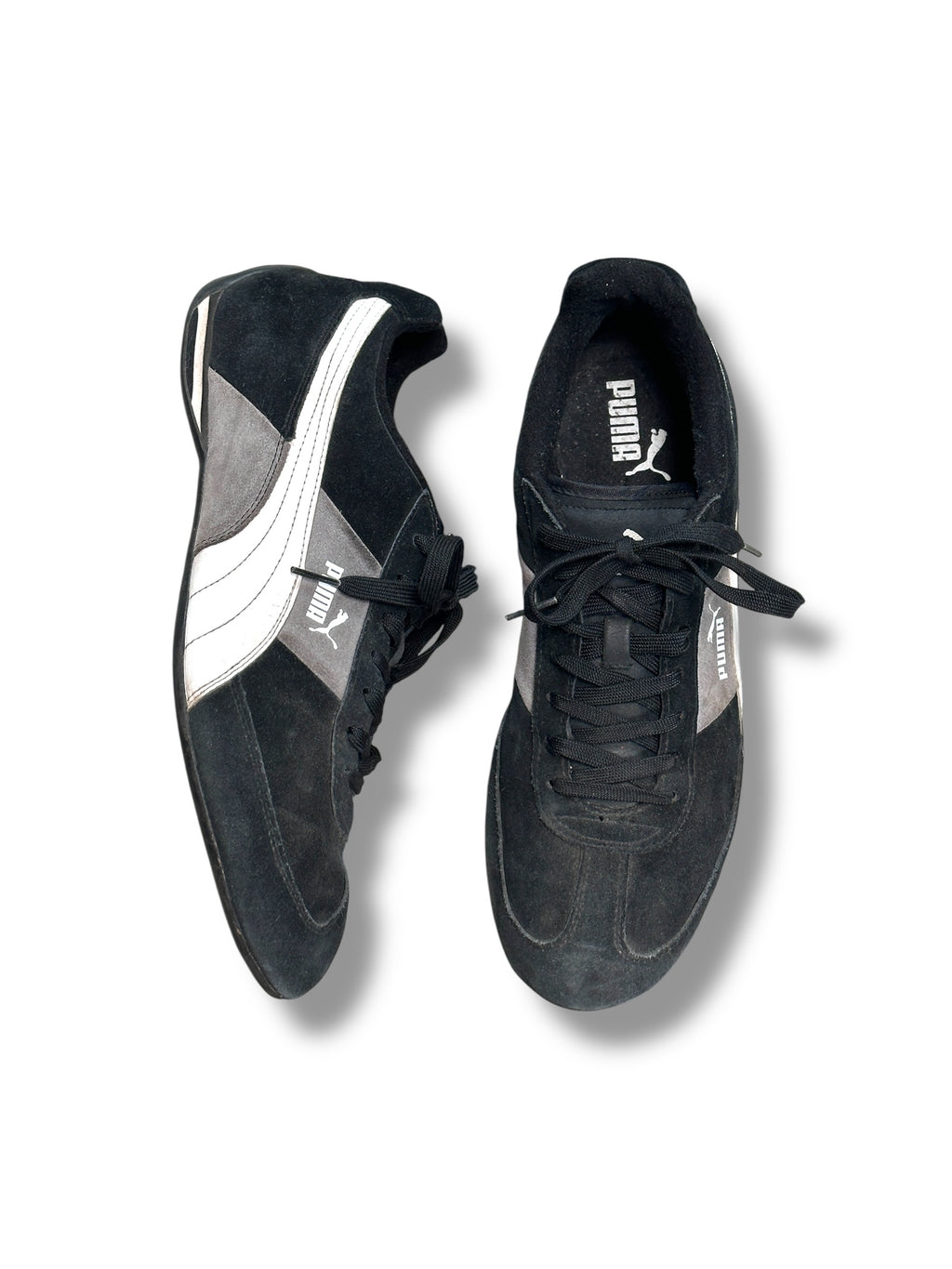 Y2K Puma Speedcat OG Herren Sneaker Schwarz/Weiß/Grau Y2K Vintage| EU 44,5
