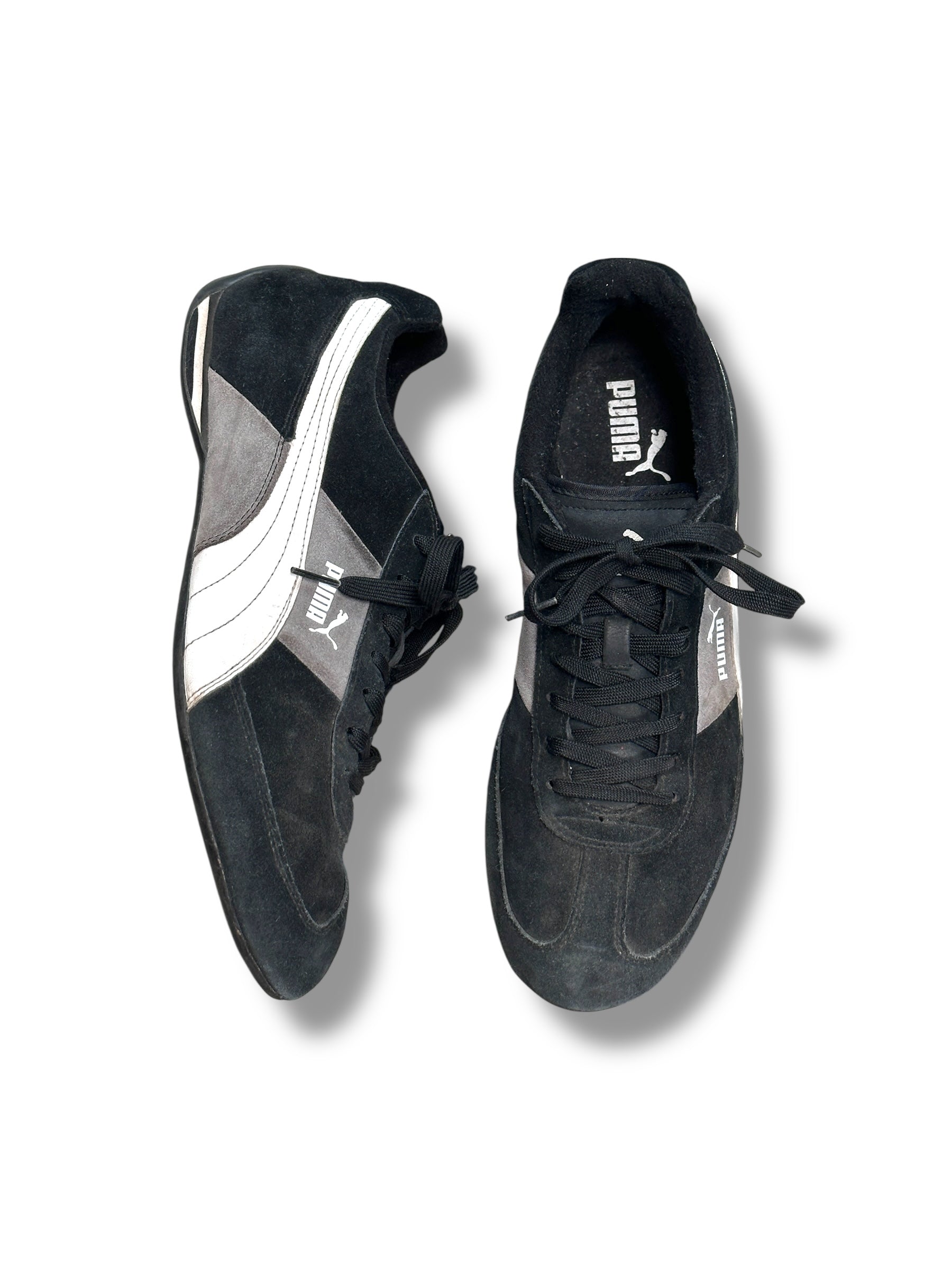 Y2K Puma Speedcat OG Herren Sneaker Schwarz/Weiß/Grau Y2K Vintage| EU 44,5