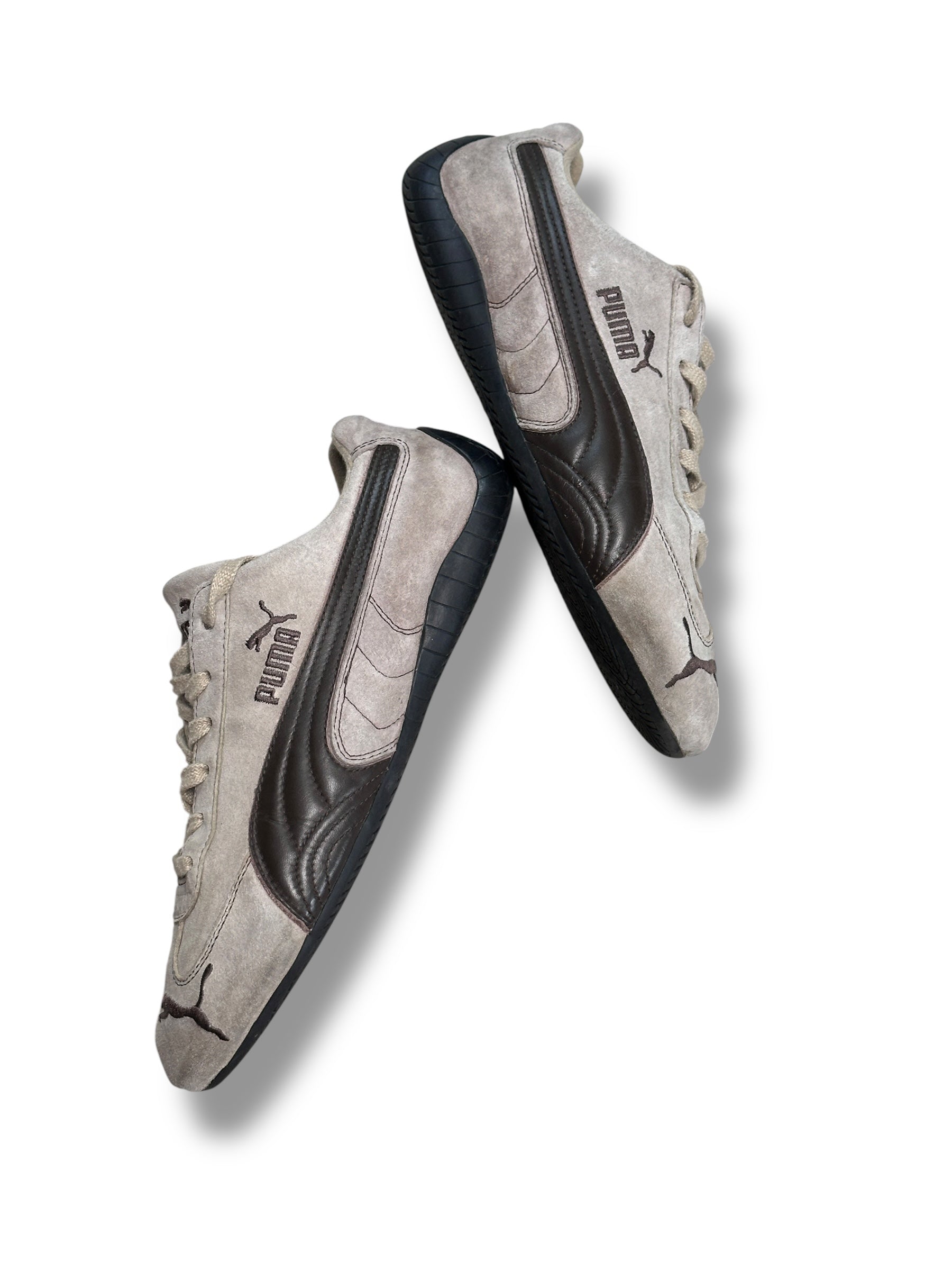 Y2K Puma Speedcat Braun/Greige Vintage Sneaker | Herren EU 44