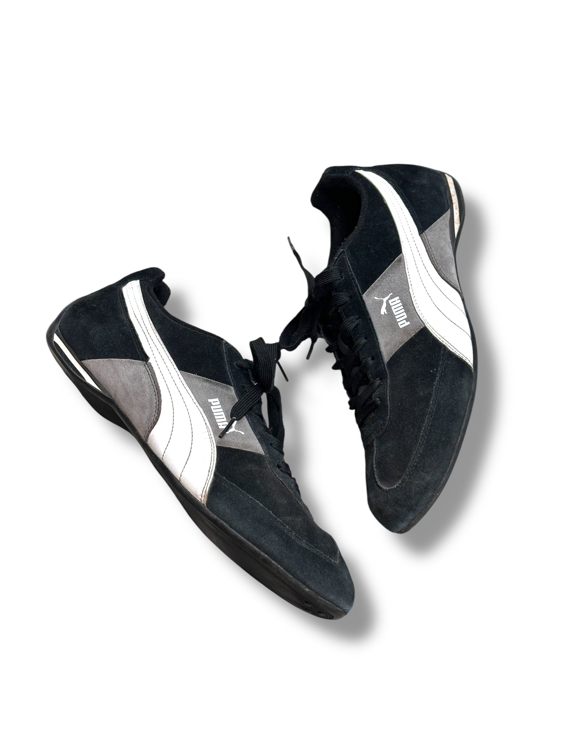 Y2K Puma Speedcat OG Herren Sneaker Schwarz/Weiß/Grau Y2K Vintage| EU 44,5