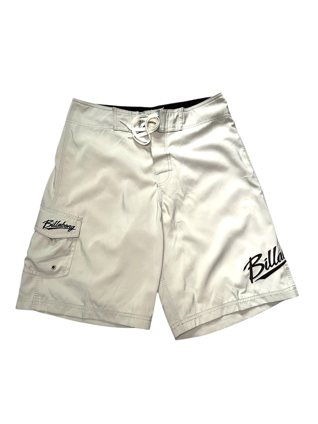 Y2K 2000s Vintage Billabong Badeshorts | Beige mit Stickerei Herren M