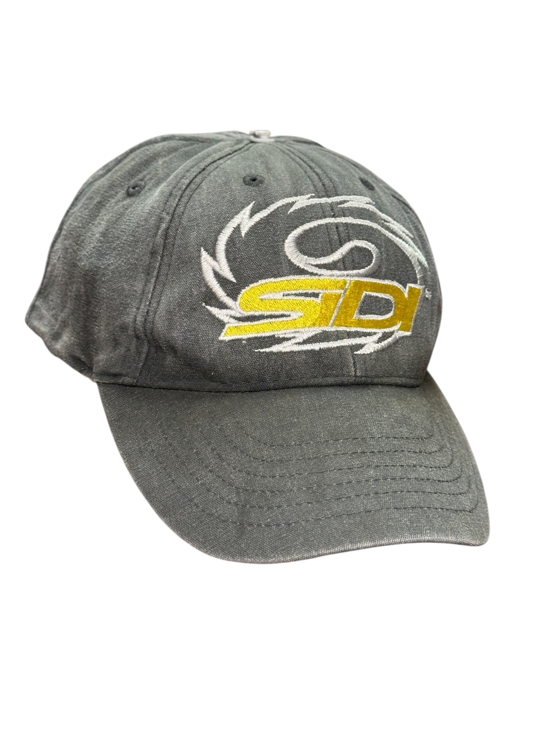 1990s STDI Sport Racing Cap | Vintage Motorsport Grau Gelb | One Size