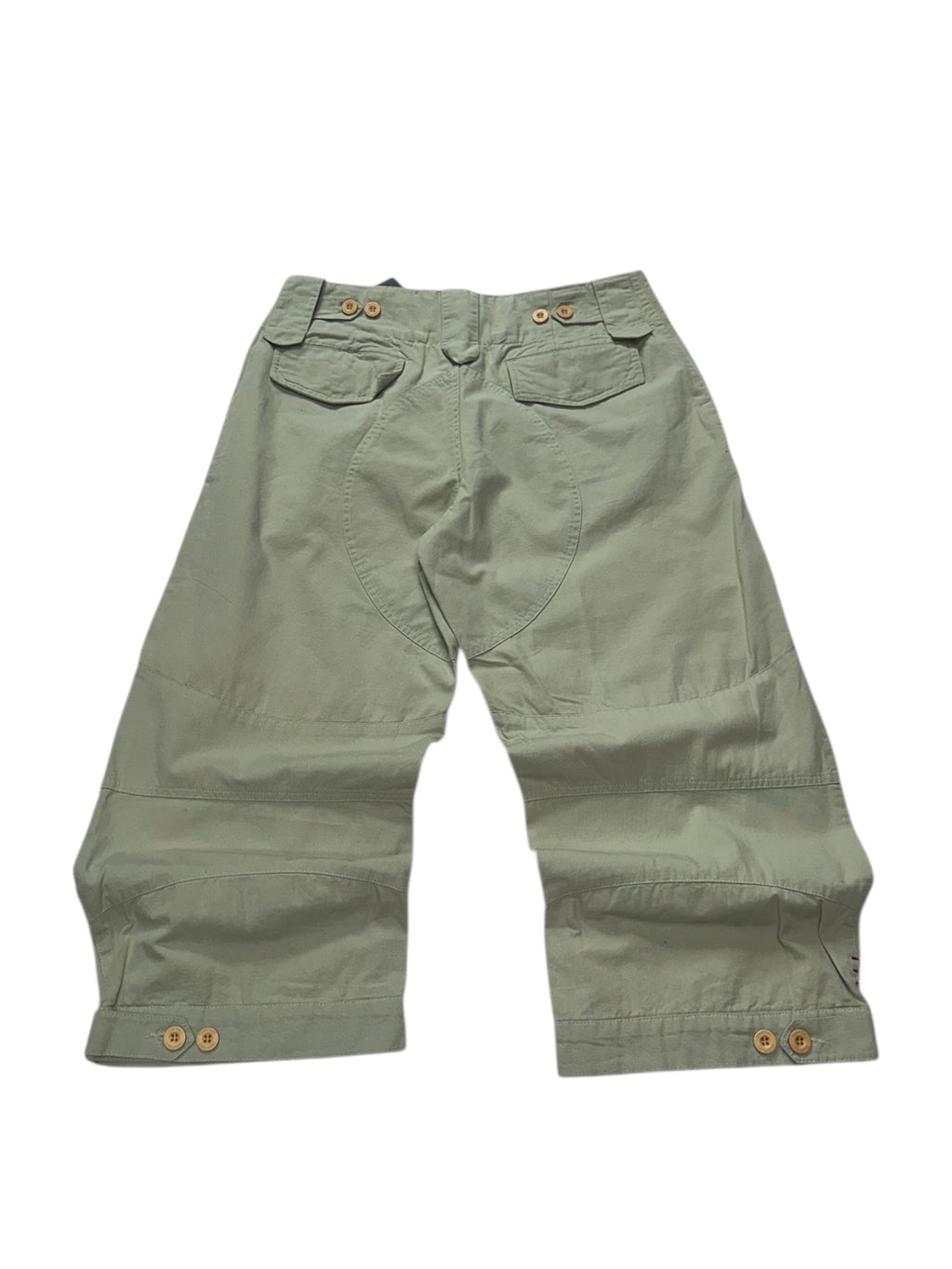 2000s Vintage Aem’kei 3/4 Jorts | Khaki Y2K Dreiviertel Shorts Herren M