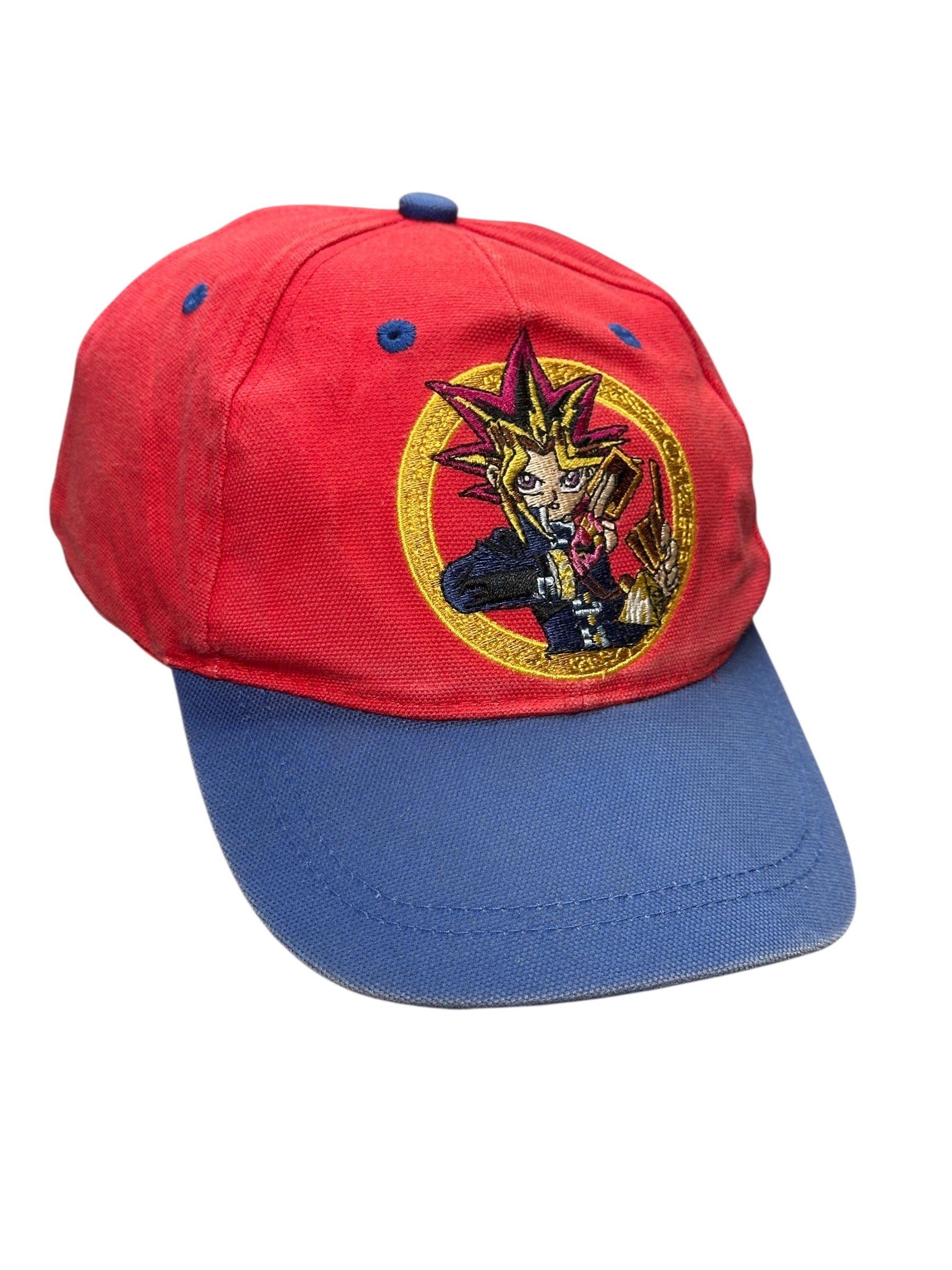1990s Yu-Gi-Oh! Cap | Vintage Rot-Blau Sammler Cap | One Size