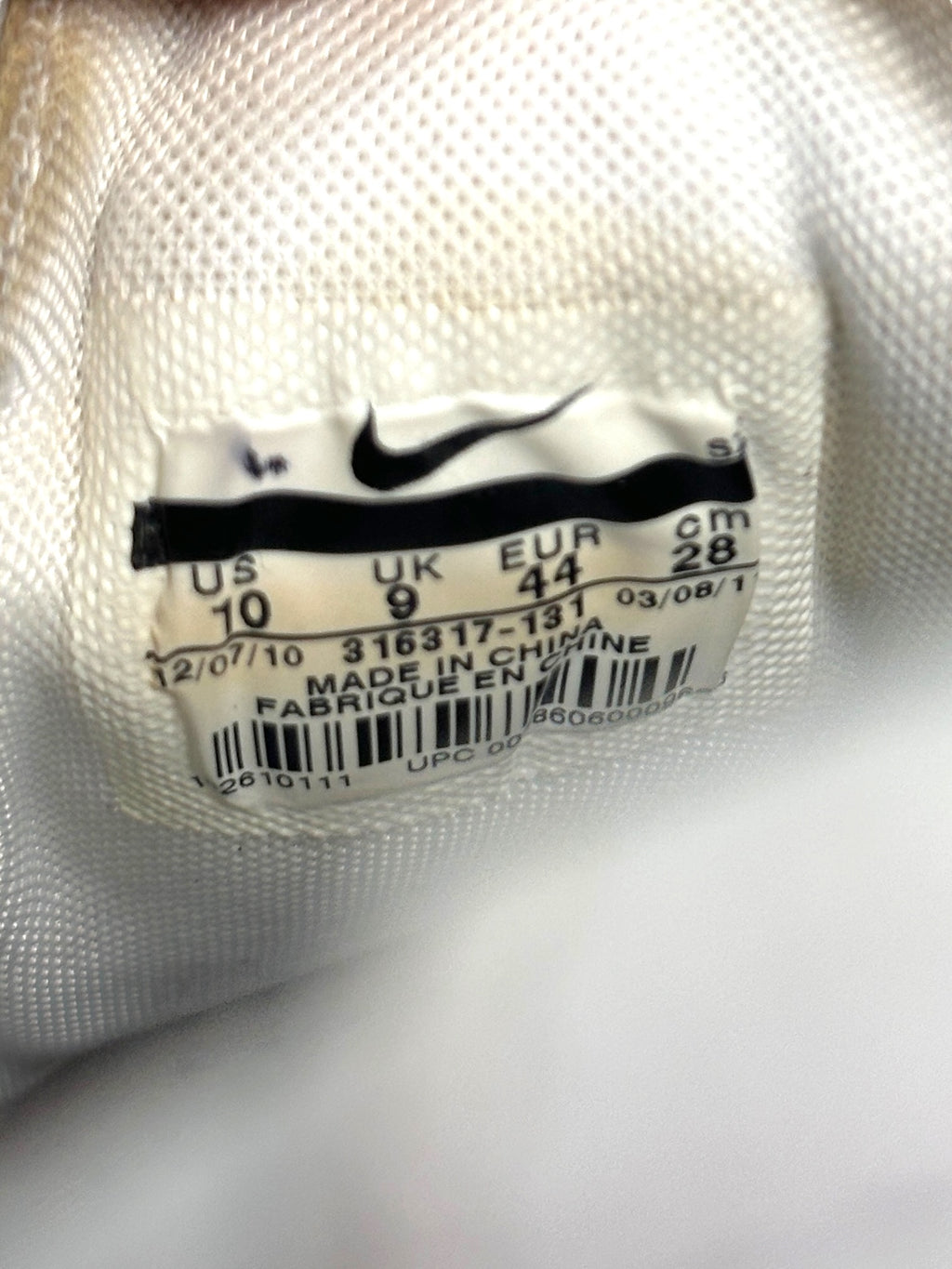 Y2K Nike Shox Rivalry 316317-131 Weiß | Herren EU 44(US10) 2010