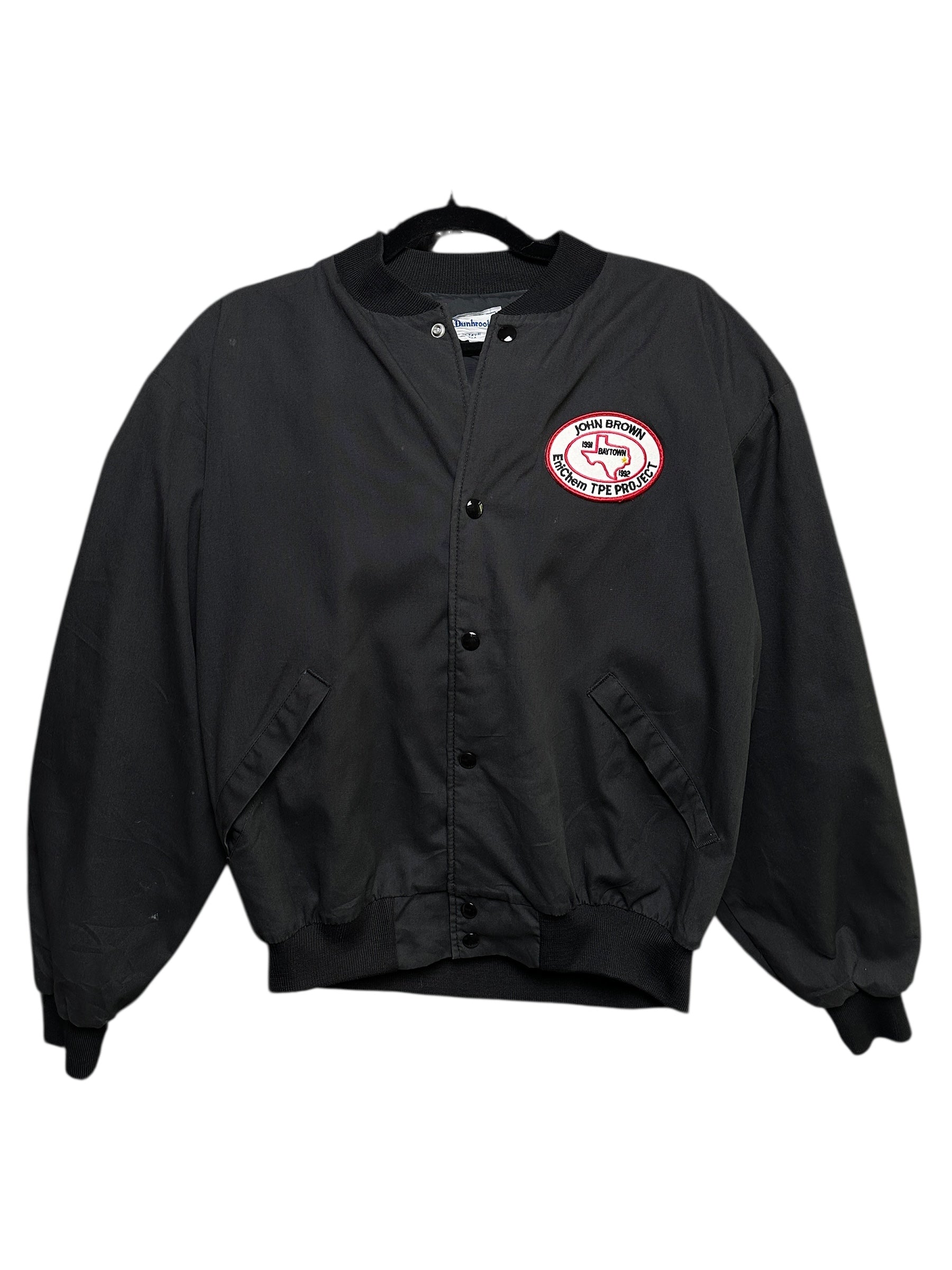 1991 Dunbrooke Trucker Bomberjacke Schwarz L | Men’s Vintage