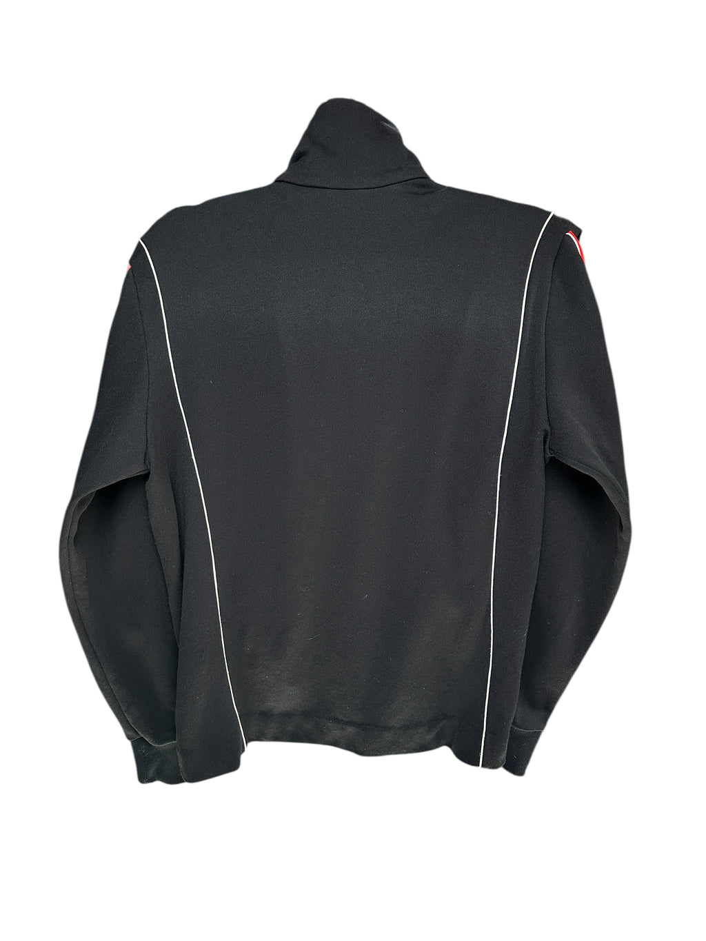 1980s Grasshoppers Two Tone Schwarz Rot Trackjacket Trainingsjacke M | Men’s Vintage